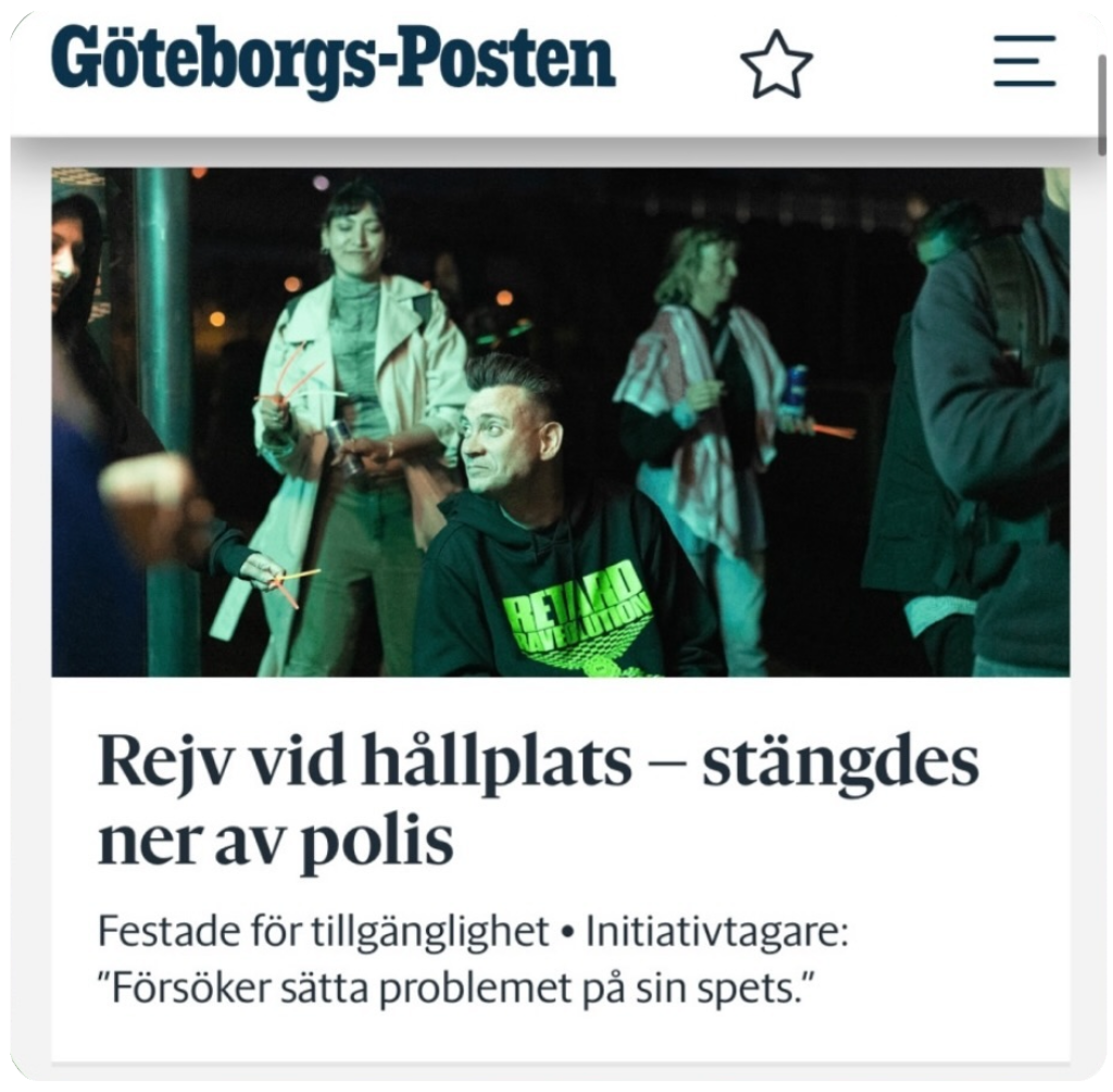 Skärmdump från SVT Nyheters hemsida. Anders i bild.